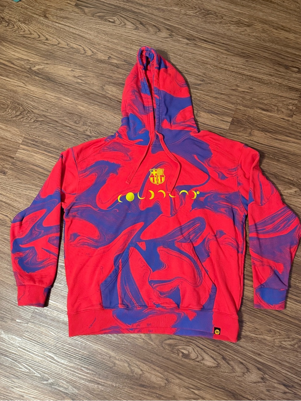 FC Barcelona x Coldplay Limited Edition Blaugrana Moon Music 2024 Hoodie Size L
